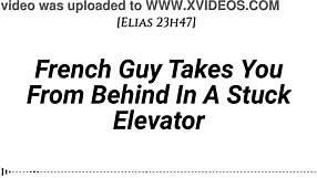 French Guy Takes You From Behind In Stuck Elevator