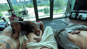 Save us from erect members! guys call sex nurse for double vaginal.