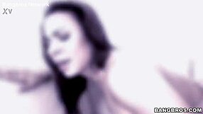 Sexy Amateur Brunette Gives Blowjob and Receives Cumshot Facial in First Porn Scene