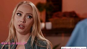 Sexy Hot Blonde Client Enjoys Foot Massage And Deep Ass Rubbing During Sex Massage - Kylie Rocket Braylin Bailey