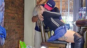 Hot Blonde Cheats and Squirts in Gym Encounter