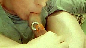 Julia porn loves autofellatio and cum in her own mouth hot self-sucking