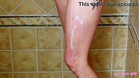 Charming Blonde Girl Took A Hot Shower