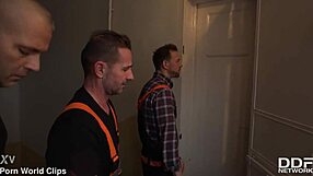 Milfs engage in double anal and blowjob