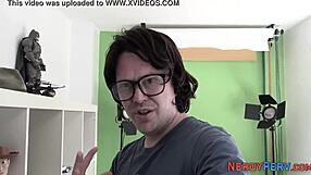 leeds nerd boldly fingerbangs skinny british amateur in first time tricked reality scene