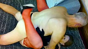 Chubby Granny Darke in Lingerie Fucks Me Hardcore Until I Orgasm and Say I'm Done