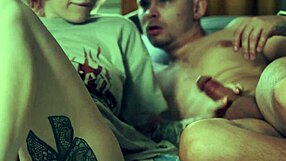 Naughty step mom shares bed with step son