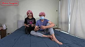 I fuck my Fortnite fan gamer friend in cosplay roleplay