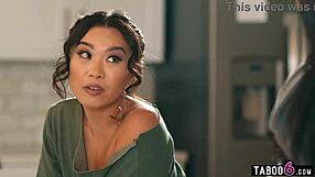 Stepuncle fucks asian teen 18+ stepdaughter as soon as she arrived