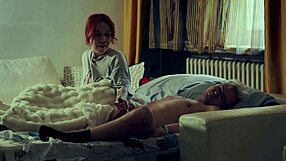 Naughty step mom shares bed with step son