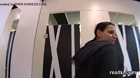 Exceptional cute Czech teen gets seduced in shopping centre, stripteases, undresses, and enjoys POV intimacy