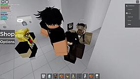 roblox girl gets fucked in a public bathroom risky
