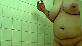 having a fun shower session with domme mommy