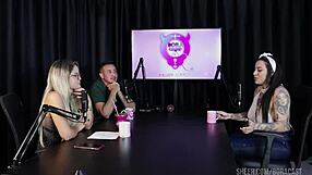 Lexi Mallet and Bruna Carlos star in Bora Cast compilation, seen through sheer red