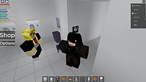 roblox girl gets fucked in a public bathroom risky