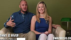 Feeling the passion in mixed swapping with river lynn, megan, ryan driller, danny mountain.