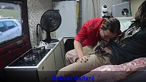 the black guy fucks the grandma's pussy in the motor home on sao paulo streets uncut video