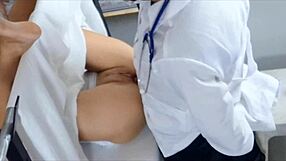 My gynecologist fingers my ass and fucks me in the hospital