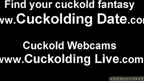 Wife helps cuckold husband prepare for fucking another man in POV.