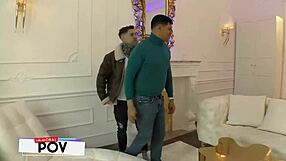 Double Teaming Ukrainian Supermodel Josephine in the New Condo