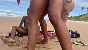 Nudist beach sluts cum with strangers