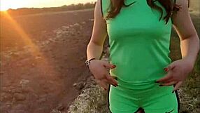 teen shows her wet pink pussy