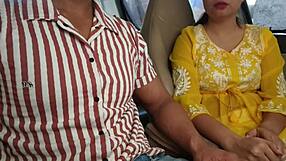 i convinced her to show her boobs in the car in public risky outdoor