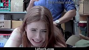 pepper hart got caught stealing clothes from the shop, lifterx style