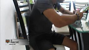 Alone with stepsister, she does deepthroat blowjob and doggystyle fucking