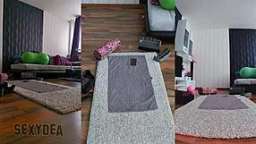 Triple Cam Sensation Invites You To A Naughty Naked Workout