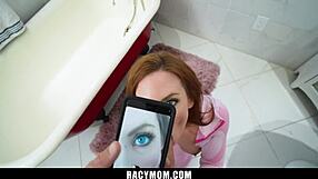 Stepson convinces his stepmom to become a dirty online star and suck him off - racymom