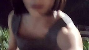 Shemale Ting Xuan Pees And Masturbates Outdoors