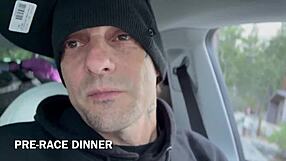 Detailed cycling action in Mt Whitney 2 downhill road XXX movie