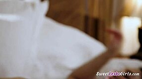 Freya Parker rubs clit as Katrina eats pussy