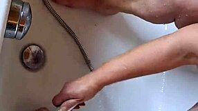 Washing Dirty Feet In The Bathtub