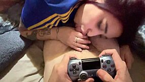 playing video games with hot girlfriend appearing