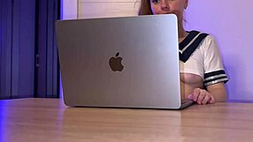 Did you cum in my tight pussy during zoom class?