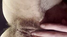Teacher intriguingly masturbates her hairy wet pussy during break