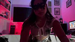 My stepsister seduces me in her sexy school skirt