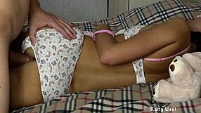 Cum on stepsisters panties while we were away