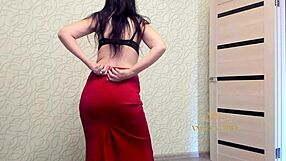 beautiful dark haired milf dances sexy and slowly undresses for fans angela-milf