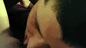 Driftwood and Barefoot Kontessa engage in detailed oral sex on her shaved pussy.