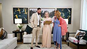 making memories from step parents past with taboo ffm threesome