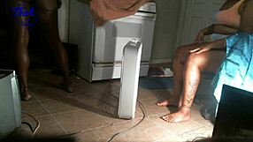 Ebony milf swinging threesome taking turns big black cocks doggystyle