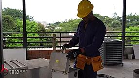 Wow, Builder Fucks Big Ass Boss with Huge Cum Load - Brandon Cruz!