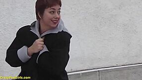 Redhead BBW MILF Urinates Outdoors In Public View