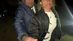 My wife enjoys another man on the praia beach sand