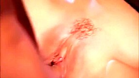 Marie Luv Stretches Her Shaved Cunt