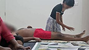 happy ending massage infront of step sister