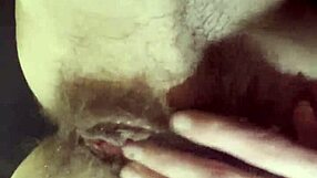 Teacher intriguingly masturbates her hairy wet pussy during break